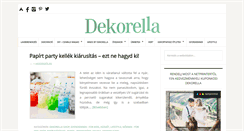 Desktop Screenshot of dekorella.hu